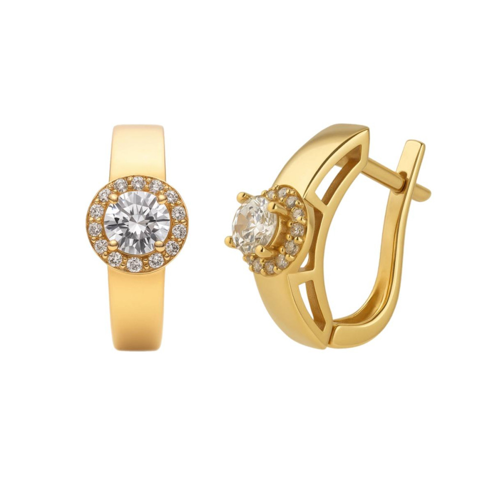 Roosakuldsed "Klassikaline Sära" Kõrvarõngad